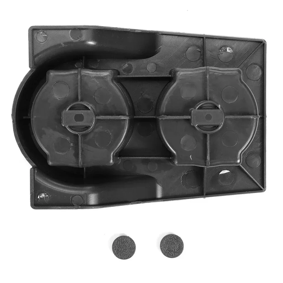 Soporte De Vasos Doble Para Nissan Patrol Y60 (1989-1998) - Insert Para Consola Frontal, ABS Negro