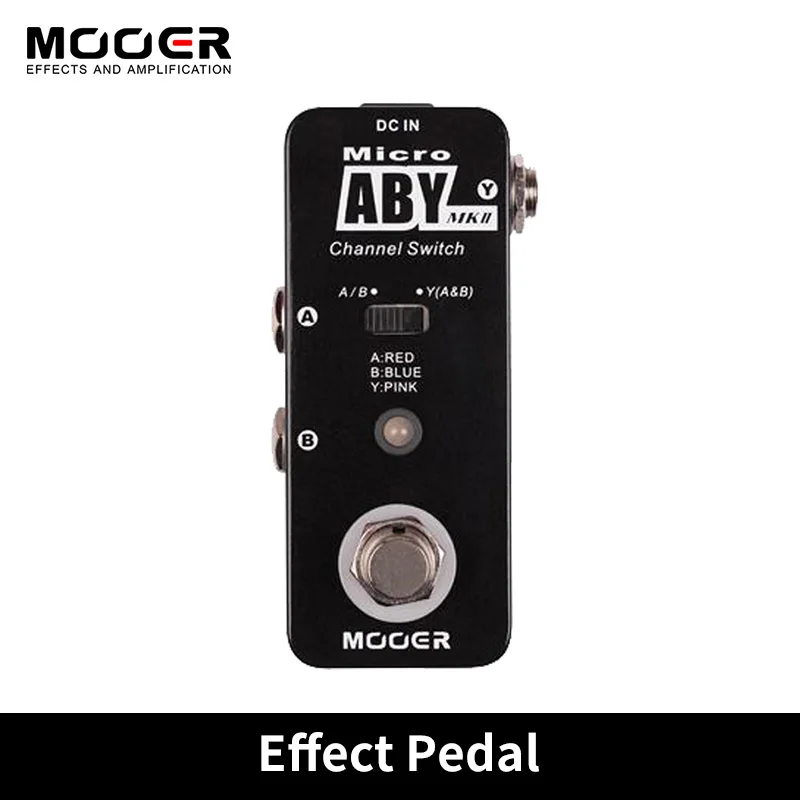 

MOOER ABY MKII Guitar Effect Pedal Channel Switch Guitar Pedal True Bypass Full Metal Shell MAB2 Guitar Accessories