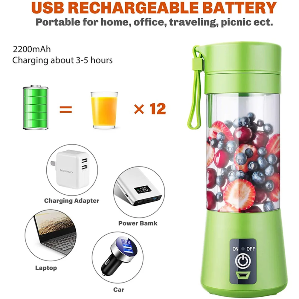 Generic Portable Smoothie Maker And Rechargeable Blender