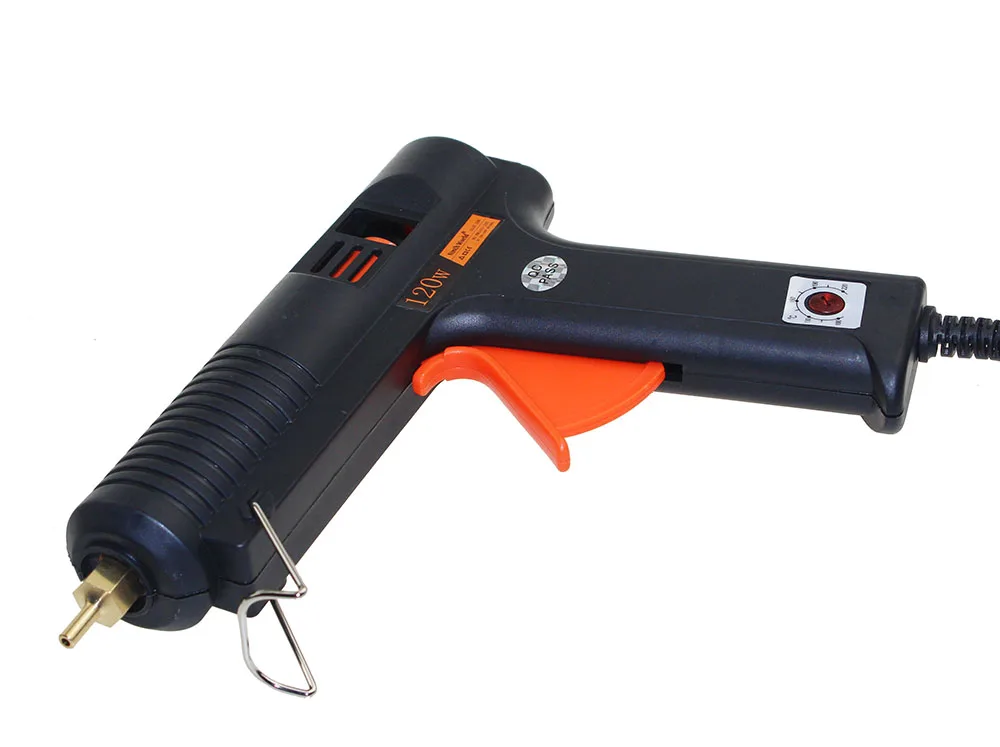 Hot Melt Glue Gun 120W 11mm Adhesive Thermo Glue Gun Handy Heater Temperature Control Industrial With Glue Stick