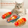 Pet Interactive Mini Electric Bug Cat Toy Kitten Escape Obstacle Automatic Flip Toy Battery Operated Vibration Beetle Supplies 2