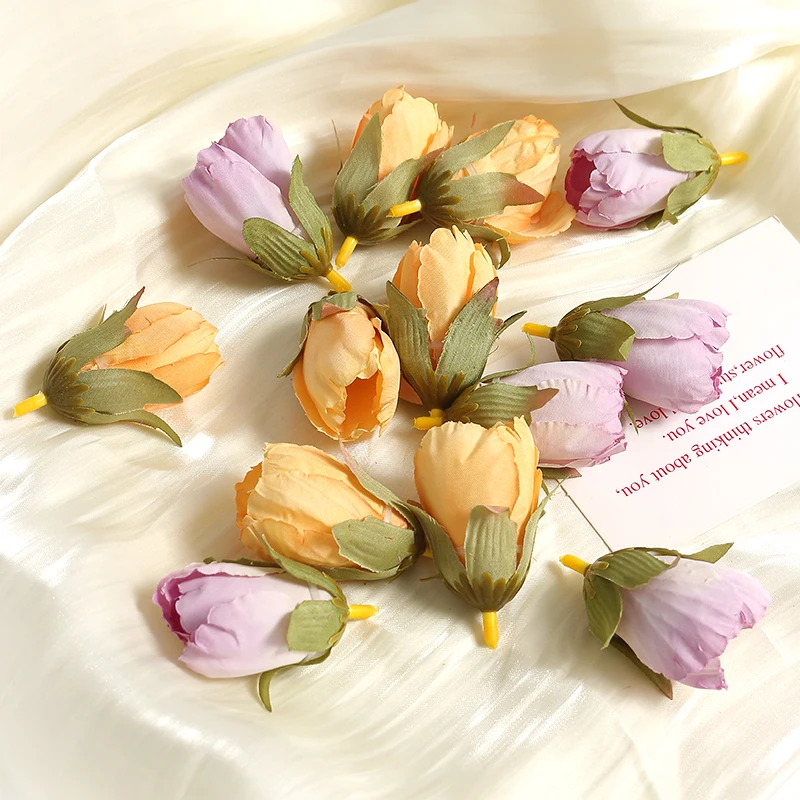 Set combinato di teste di fiori in seta artificiale a tema rosso per composizioni floreali fai da te, vasi da tavolo, bouquet da sposa, decorazioni, pacchetto di materiali di fiori finti