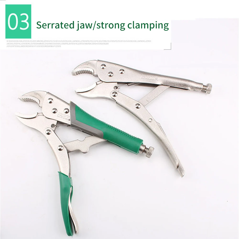 

Плоскогубцы с изогнутыми губками, многофункциональные зажимы из углеродистой стали для ремонта пола и отопления, с прямыми губками