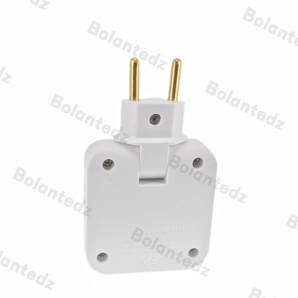 EU socket converter 4 in 1 rotatable socket converter 180 degree for mobile phone charging with usb and type c