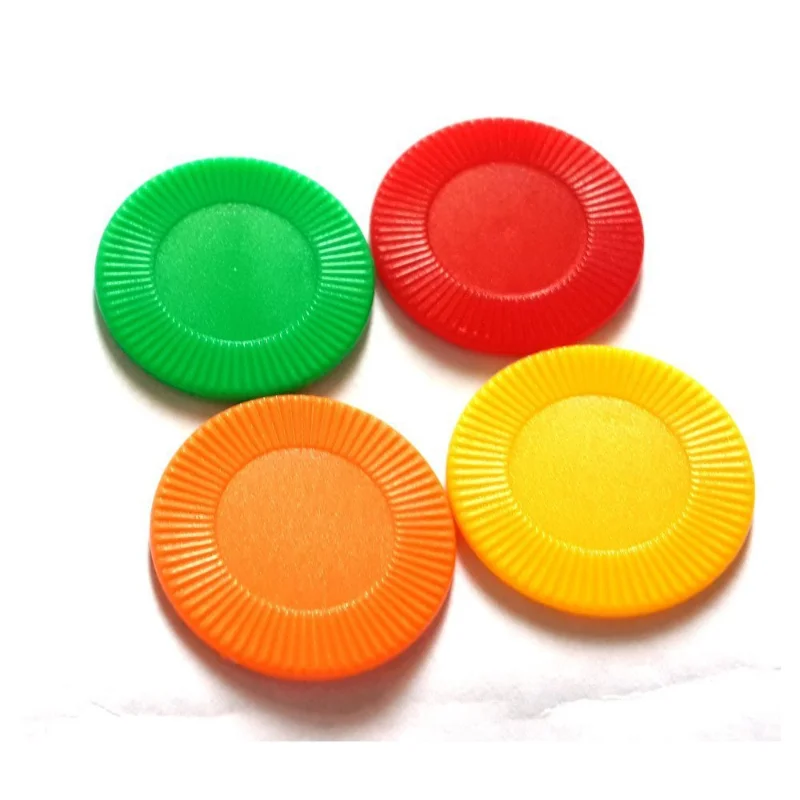 50Pcs/ set New Foreign Trade 22mm PS Plastic Chips, Mahjong Accessories Tokens, Sun Flower Game Coin Props