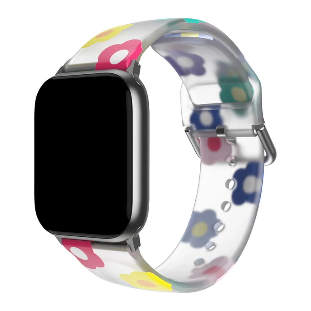 애플 워치 스트랩용 프린트 밴드, 액세서리, 한국 팔찌, iWatch 시리즈 8, 9, 7, 6, SE, 5, 4, 울트라, 44mm, 45mm, 40mm, 42mm, 41mm, 49mm