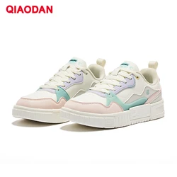 QIAODAN Sneakers Women 2023 Autumn New Commuter Casual Anti-Slippery Balanced Comfortable Skateboarding Shoes GM12230507