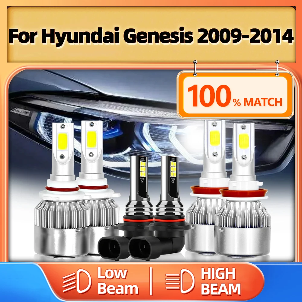 

H7 H11 HB3 Canbus LED Haedlight Fog Lights 60000LM Turbo Car Light Bulbs 12V For Hyundai Genesis 2009 2010 2011 2012 2013 2014