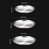 8Pcs Metal Dining Dish Stainless Steel Round Plate Shallow Tray 20/23/26cm BBQ Picnic Camping Food Container Tableware Set 3