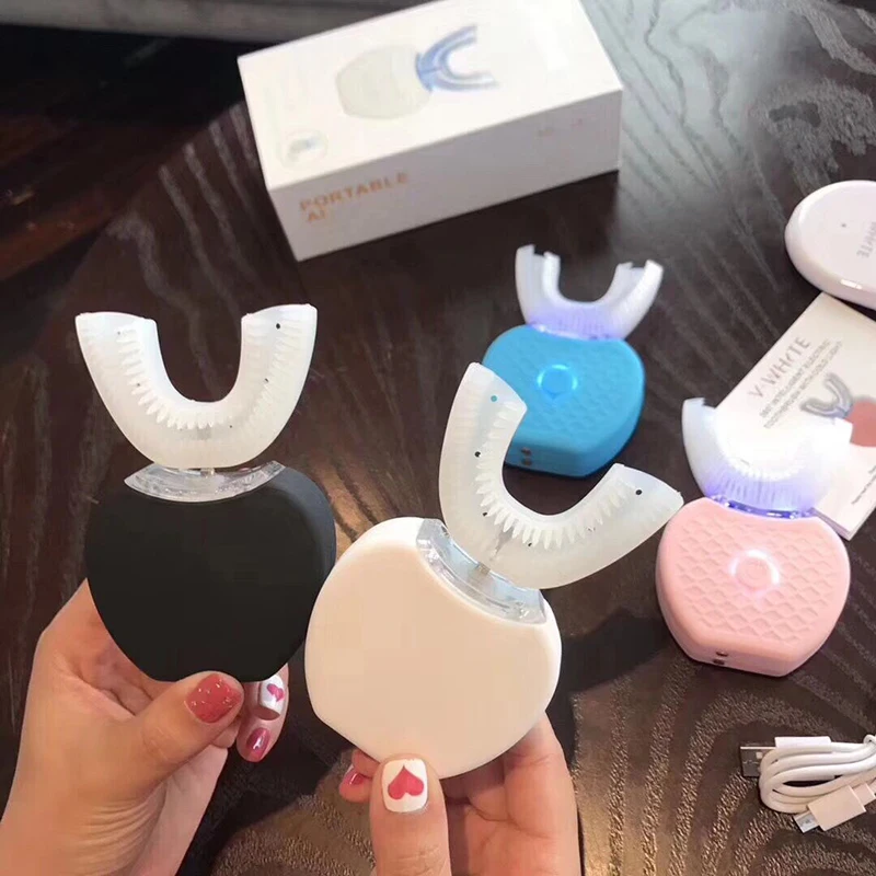 2022V-WHITE Sonic Adult Toothbrush Wireless Charging 360 Degree Oral Teeth Automatic Personal Care Appliances dropship | Бытовая