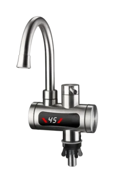 เครื่องทําน้ําอุ่นไฟฟ้าทันที 3300W EU Plug ภายใต้อ่างล้างจาน 220V ห้องครัวห้องน้ํา Tankless ก๊อกน้ําร้อนเครื่องทําความร้อน 360 °   หมุนได้ 1