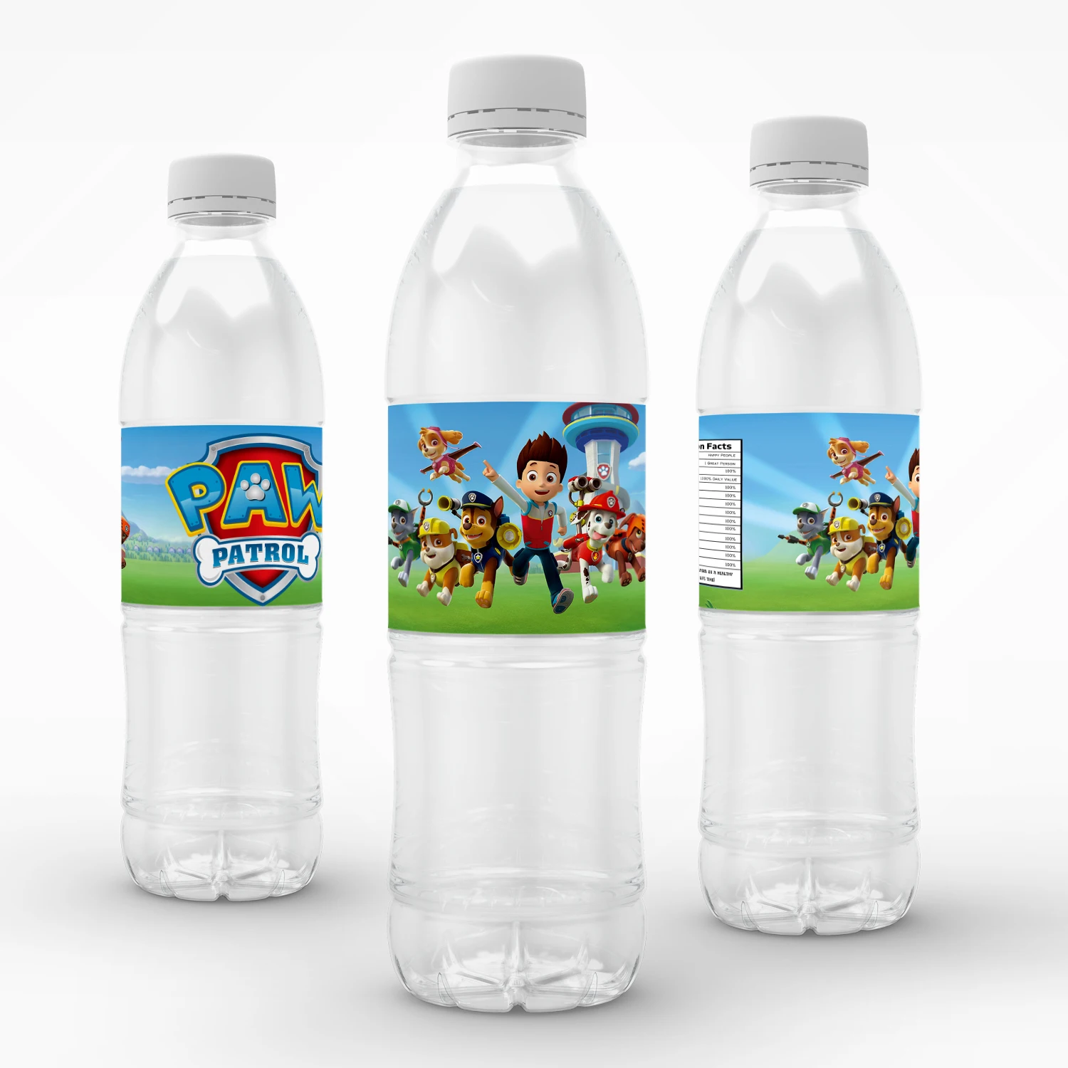 Paw Patrol Water Bottle Labels Cartoon Party Supplies Birthday Decorations  Stickers for Boys Girls Baby Shower Party Supplies - AliExpress, image size:1500x1500