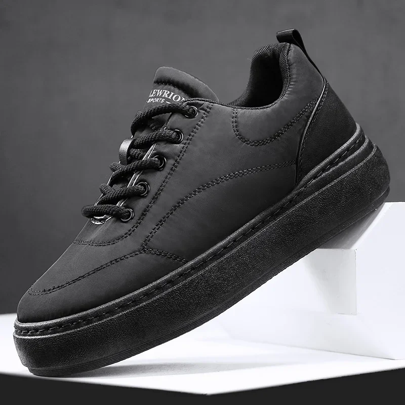 Winter Men's Thick-soled Casual Shoes Down Cloth Waterproof Lightweight Warm Outdoor Casual Shoes Plus Velvet Thickened Sneakers 3