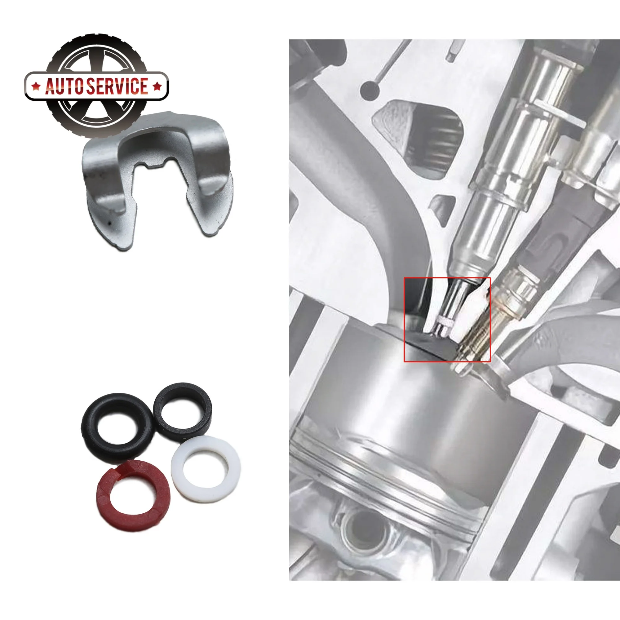 Injector Repair Kits Fit For A1 A3 A4 A5 Q2 Q3 TIGUANCADDY GOLF PASSAT POLO EA211 1.4T 1.6L CPTA CZCA 8X1 8XA 04E998907A