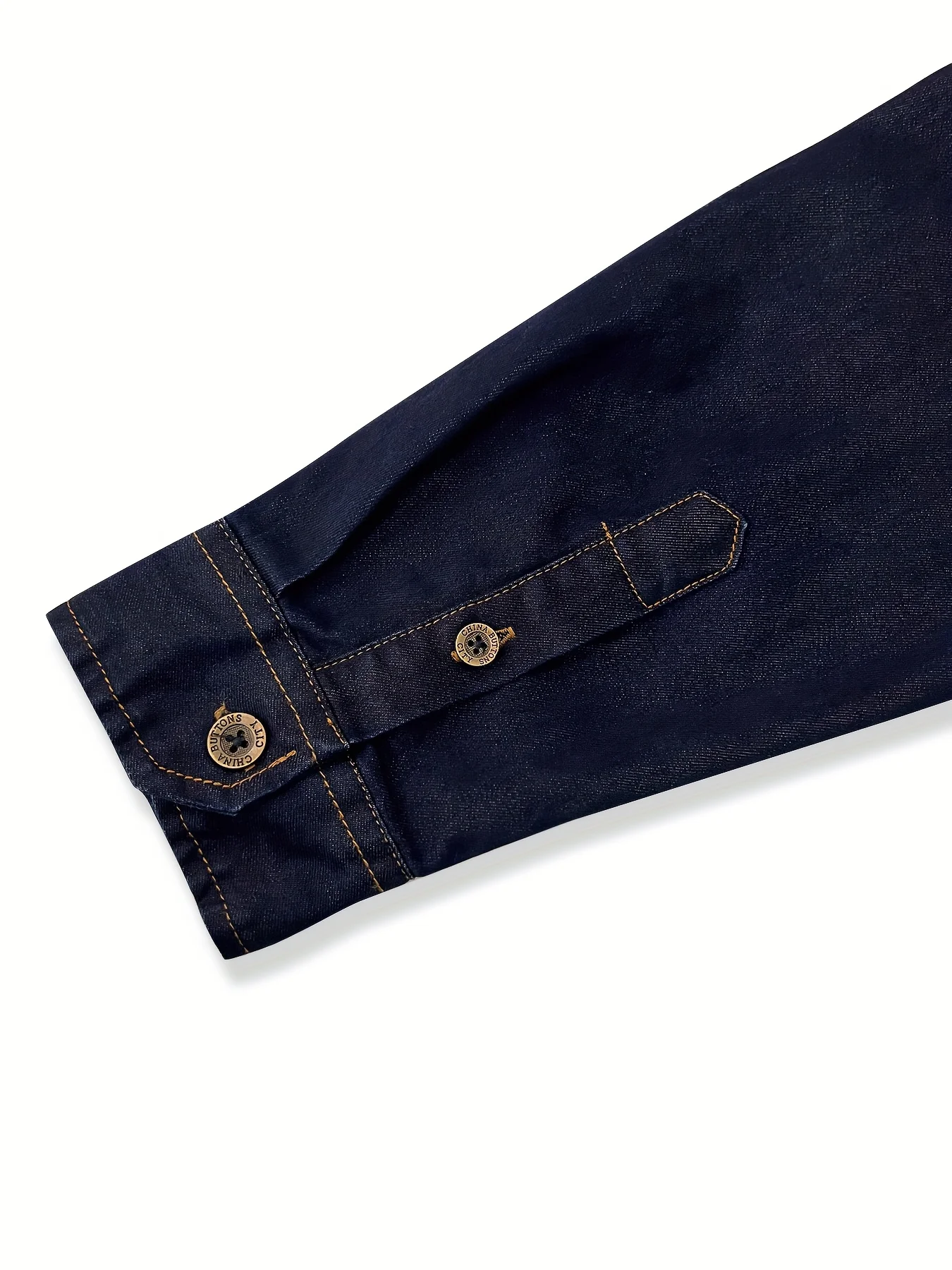 streetwear denim shirt long sleeve men