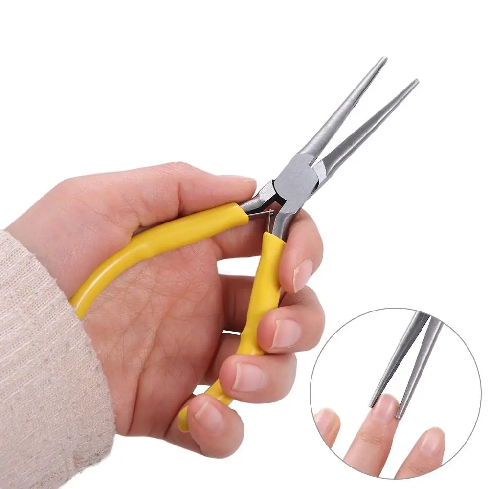 

Finger Care Steel Cuticle Nail Nipper Extended Nail Shaping Needle Nose Nail Pliers Steel Nail Nipper Scissors Manicure Tools
