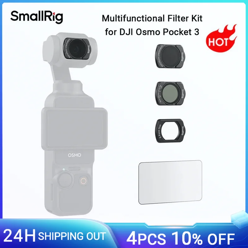 SmallRig Magnetic Multifunctional 1/4 Black Diffusion & ND16 & CPL ...