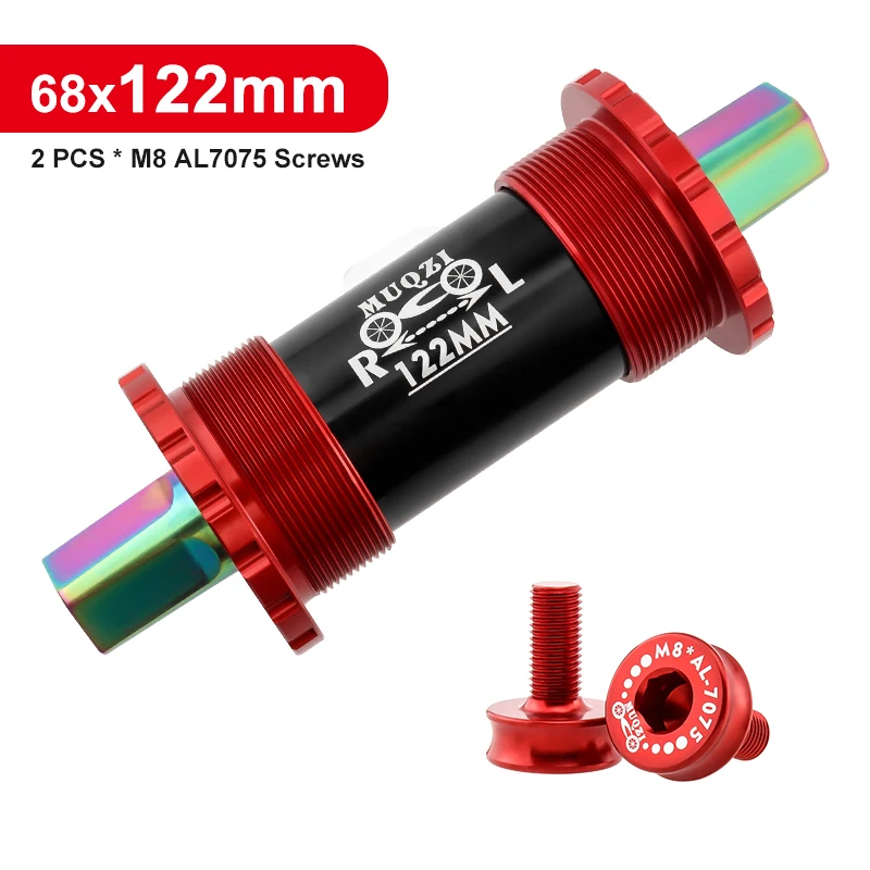 Ceramic Bearing Bicycle Bottom Bracket 68*103 107 110 113 119 122mm Square Titan