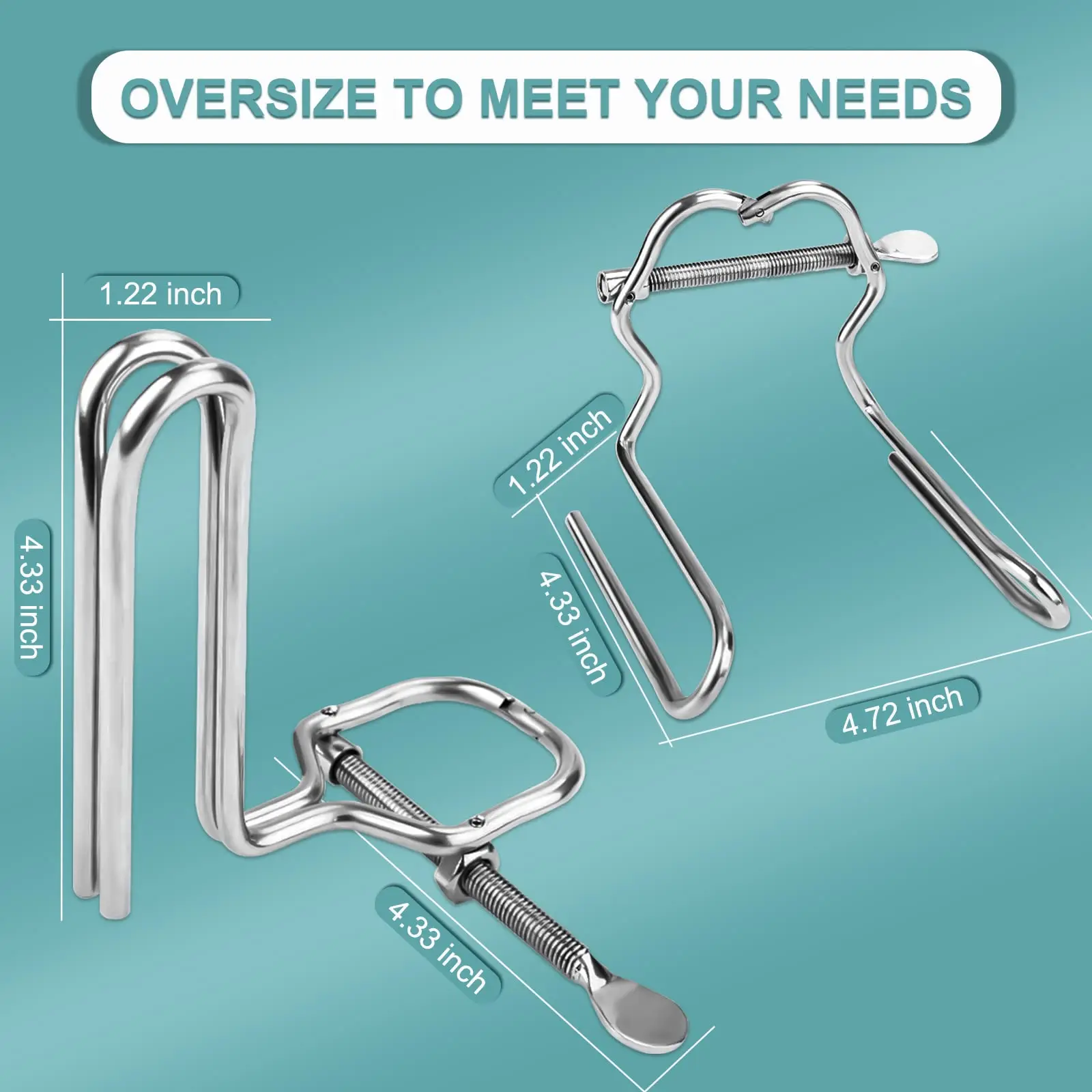 Runyu Metal Speculum Anal Dilator SM Manual Adjustment Extender Sex Toys anal plug dilator