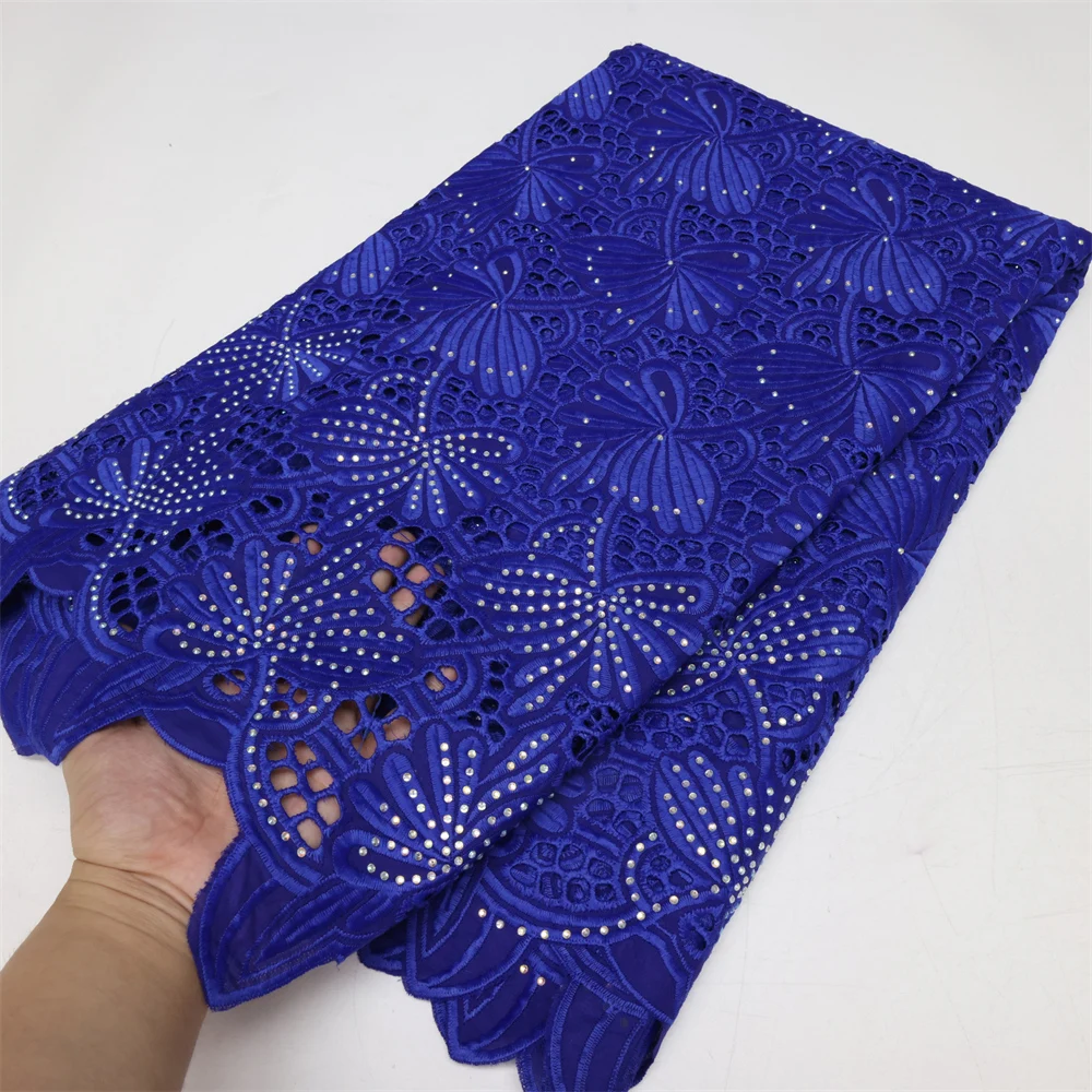 2023 High Quality African Lace Fabric Swiss Cotton Lace Swiss Voile Lace In Switzerland For Nigerian Party Dress Sewing LY1980 2020 african lace embroidered swiss voile lace in switzerland high quality dry cotton lace fabric for party dress 5 yards ps295