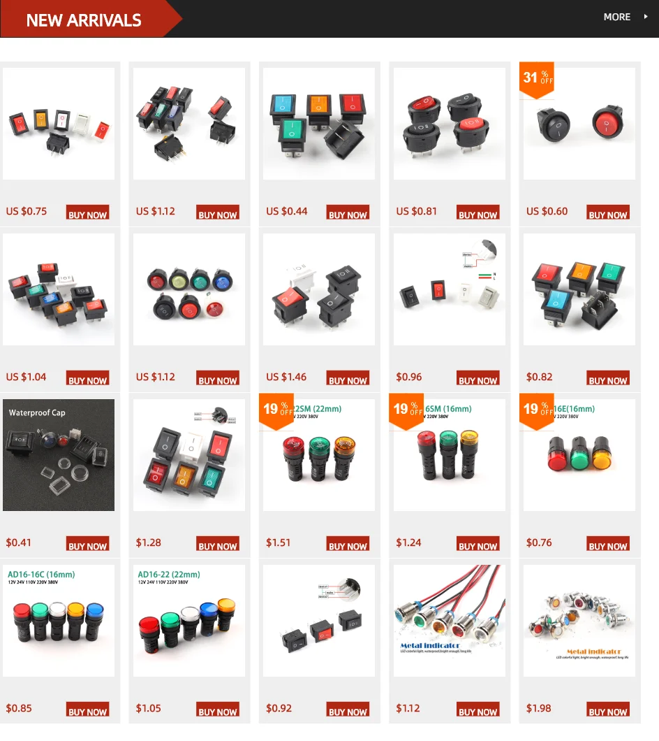 5pcs KCD1-105 Diameter Small Round Boat Rocker Switches Black Mini Round Black White Red 2 Pin ON-OFF Rocker Switch 5pcs KCD1-105 Diameter Small Round Boat Rocker Switches Black Mini Round Black White Red 2 Pin ON-OFF Rocker Switch