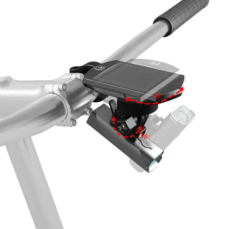 GACIRON Supporto per computer da bicicletta multifunzionale adatto per fotocamera Gopro e supporto per faro regolabile Gaciron Light Accessori per bici  18