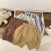 Toddler Casual Loose Wide Leg Pants Boys And Girls Summer Fashion New Thin Solid Color Versatile Bloomers For 1 2 3Years Baby 1
