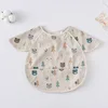New Short Sleeve Washcloth Baby Bibs Cute Waterproof Feeding Apron Bib Soft Burp Cloth For Toddler Boy Girl Bandana Bibs 5