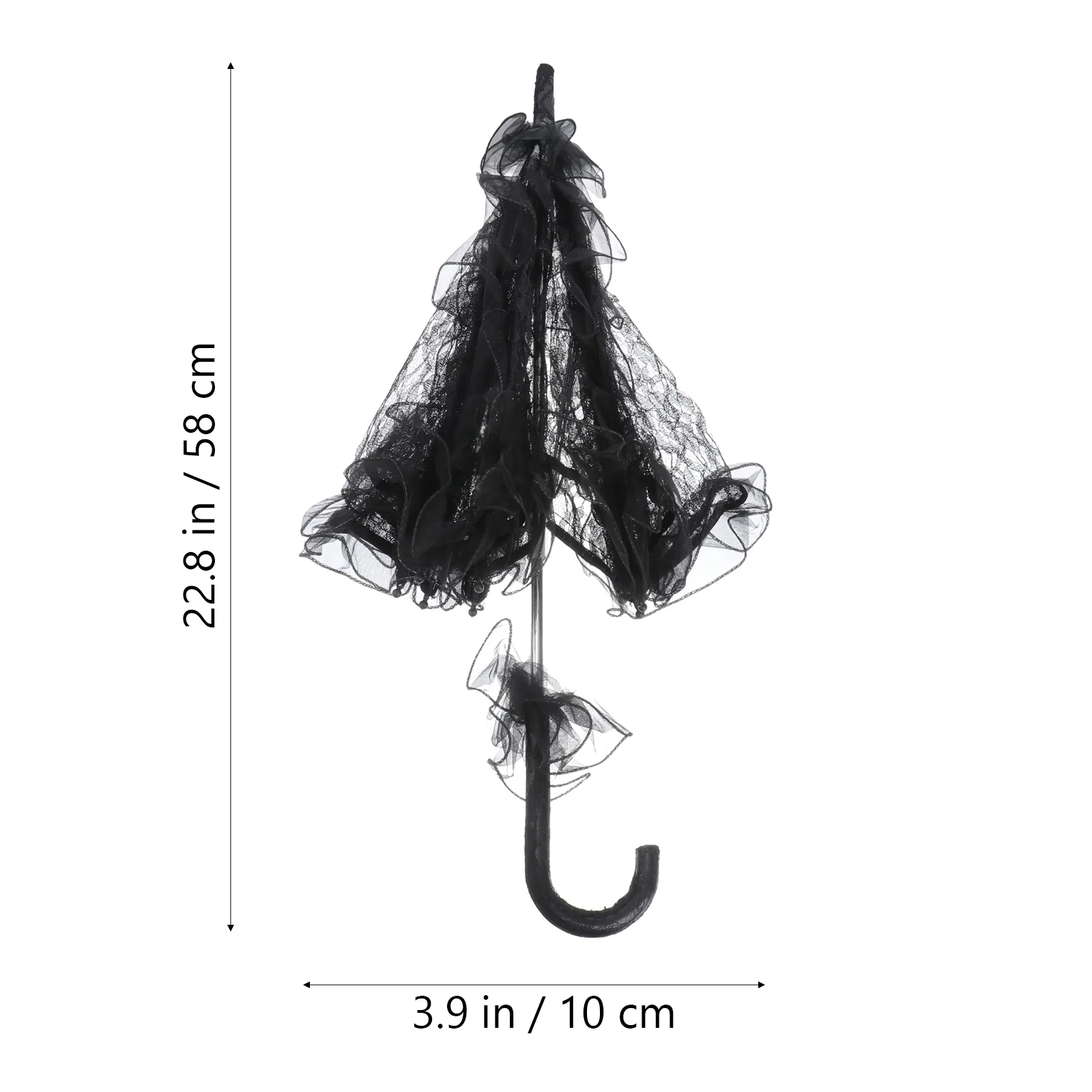 Wedding Umbrella Veil Bridal Shower Props Decorative Umbrellas for Parasol Sunshade Woman Parasols Lace