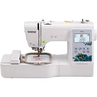 PE535 Embroidery Machine, 80 Built-in Designs, 4" x 4" Hoop Area, Large 3.2" LCD Touchscreen, USB Port, 9 Font Styles ﻿ 1