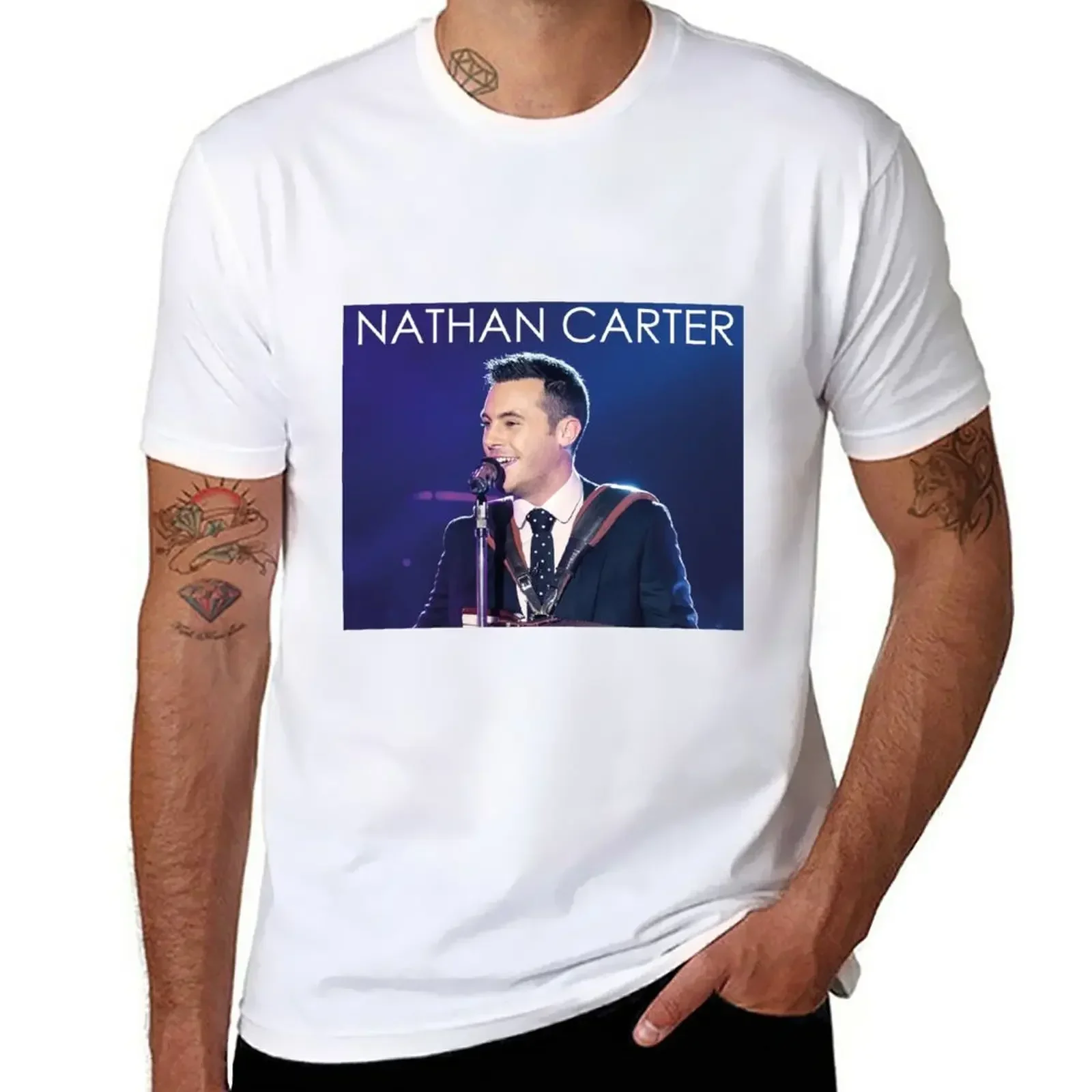 

Nathan Carter T-Shirt quick drying hippie clothes cute tops oversized t shirts for men