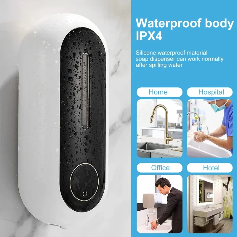 New Smart Induction Wall-Mounted Soap Dispenser Touchless Liquid Soap Dispenser Waterproof Automatic Soap Dispenser for Bathroom 3