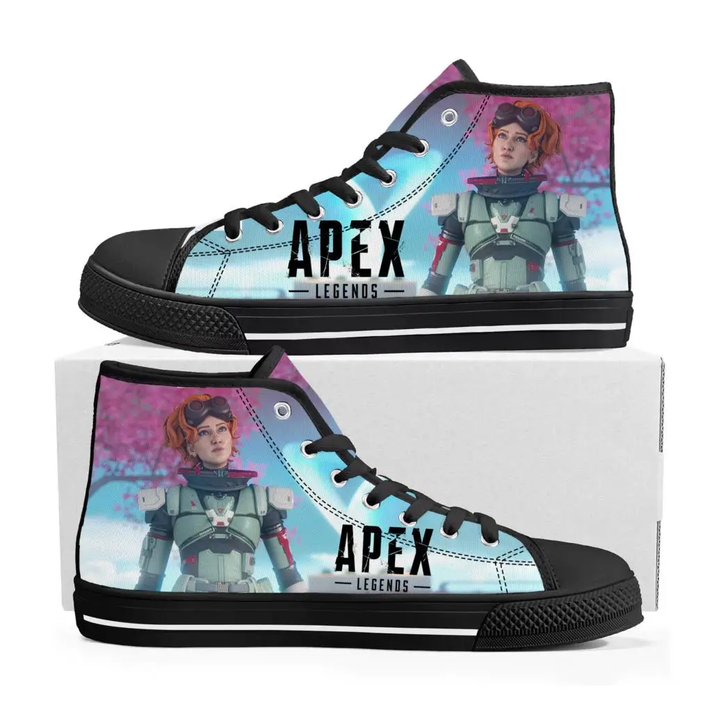 

Apex Legends Horizon High Top Sneakers Cartoon Game Mens Womens Teenager High Quality Canvas Sneaker Custom Built Couple Shoes