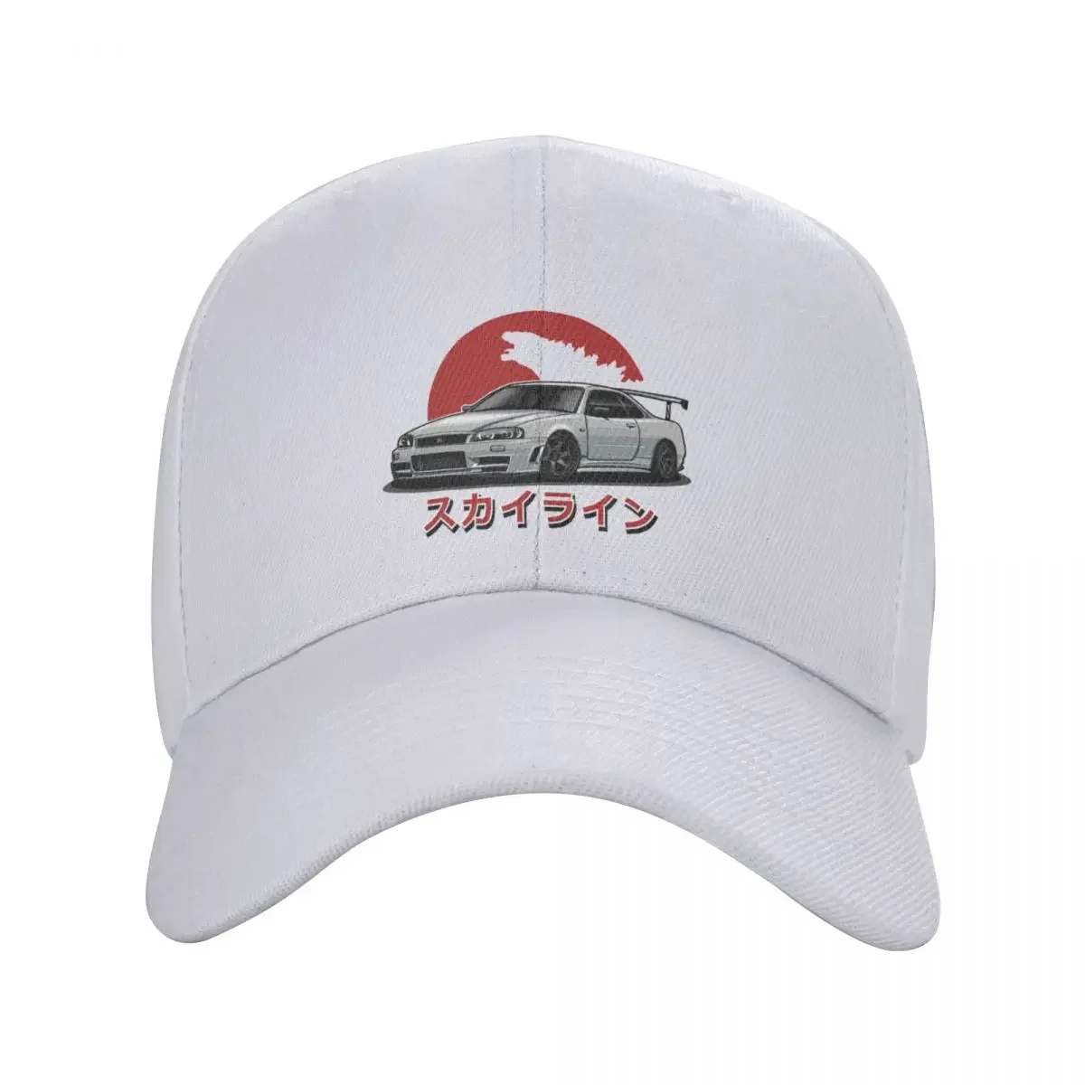 Skyline Gtr R-34 (Bianco) Berretto Da Baseball Berretto Bobble Cappello Invernale Donna Cappello Invernale Da Uomo