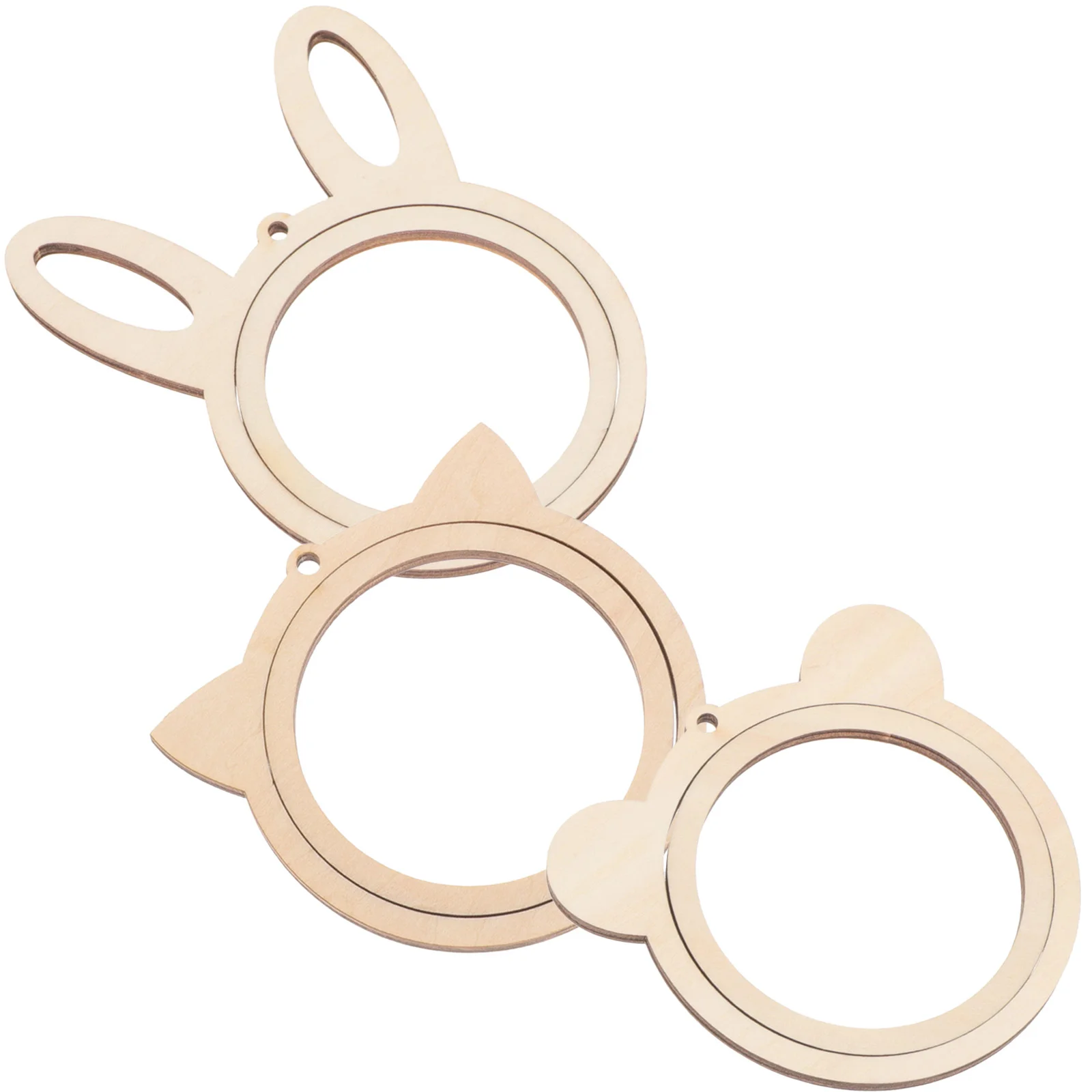 3 Pcs Wooden Embroidery Hoop Large Mini Frame Cross Stitch Hoop Needlework Supplies Embroidery Supplies Circle Frame Wood