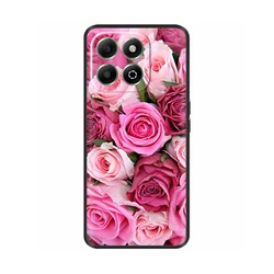Cute Flower Shockproof Soft Silicone Phone Protector Case for Honor X6B (00001)