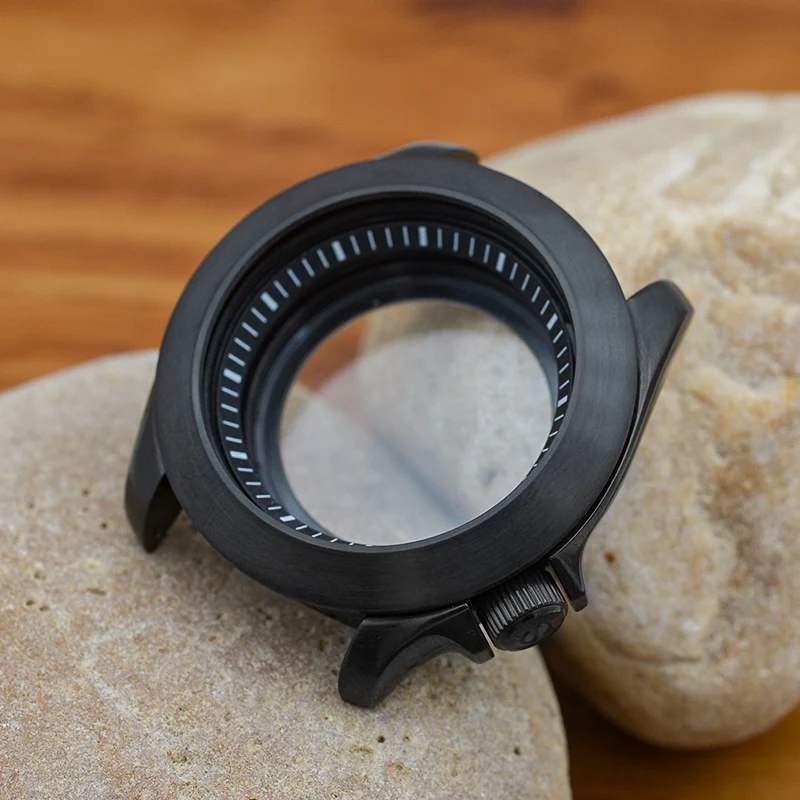 Mod Black Seiko Skx007 Skx009 Sostituisci La Custodia Adatta Per Nh35 Nh36 4 R35 4 R36 Japan Movement Cover Posteriore Trasparente Nh35 Cassa Dell'Oro