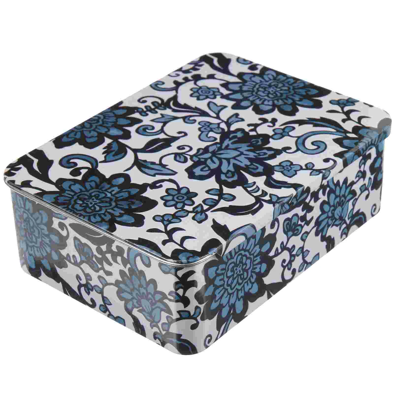 

Candy Tins Metal Tin Lids Tinplate Candy Box Empty Rectangular Metal Storage Tin Can Travel Containers Boxes Cookie