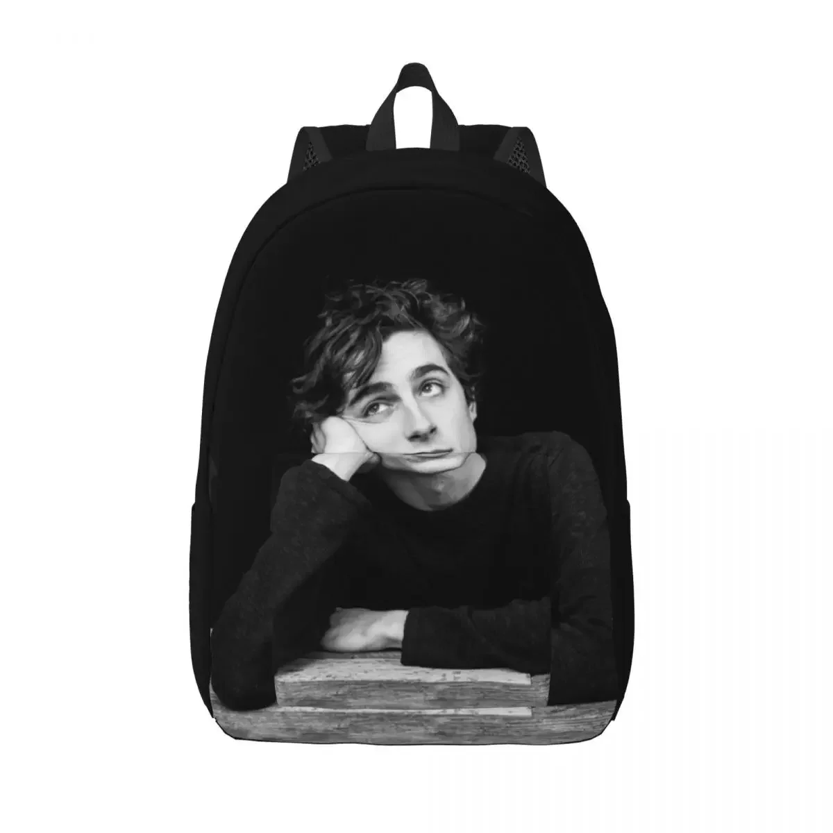 

Awesome Timothee Chalamet Travel Canvas Backpack Men Women School Computer Bookbag College Student Daypack Bags
