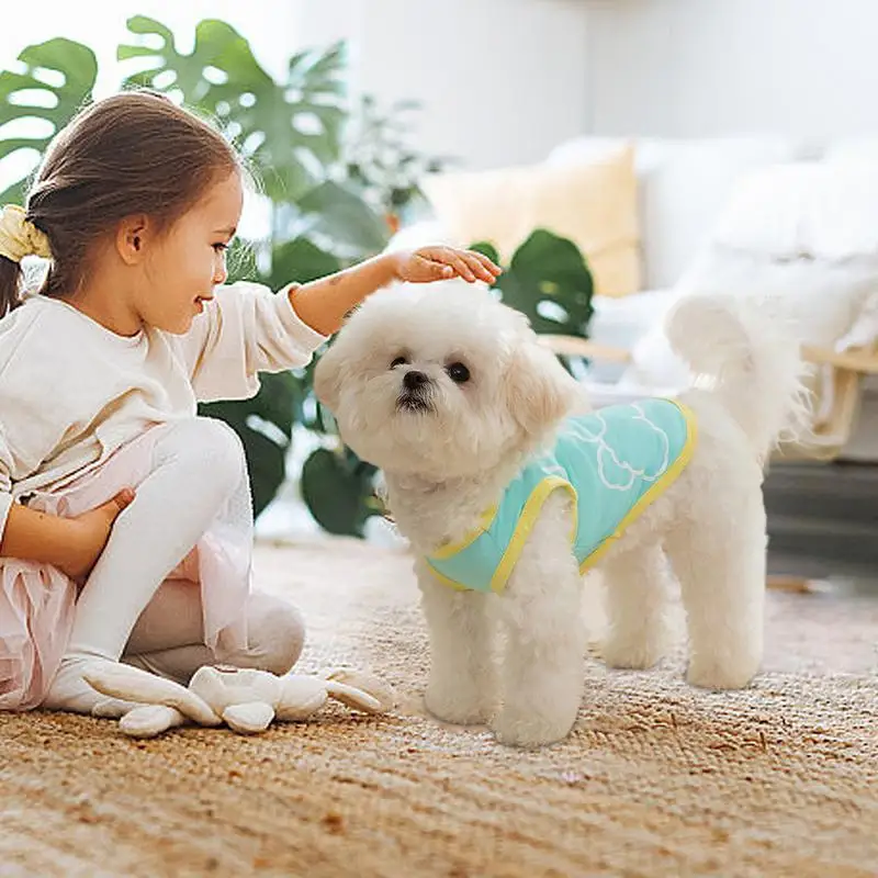 반려견용 쿨링 조끼, 소형견용 소프트 강아지 셔츠, 치와와 의류, 데일리 웨어 스포츠용, 여름