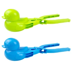 Pince de fabrication de boules de neige en forme de canard pour enfants, outil de moulage de sable de neige en plastique pour la lutte contre les boules de neige, jouets de sport amusants en plein air 