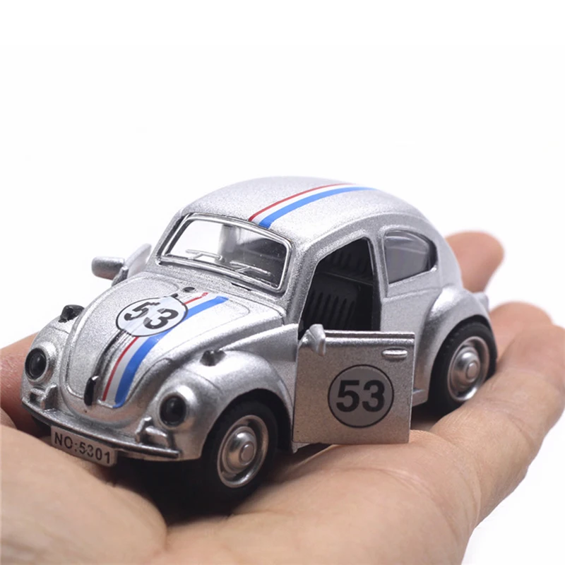 1 Piece Alloy Diecasts Toy Car Models Metal Vehicles Classical Openable Car Pull Back Collectable Toys For Children images - 6