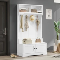 Anajqaqia Ensembles de armoires, armoires d'entrée, armoire de rangement, étagères murales, ensembles de chambre à coucher, portemanteau, avec espace de rangement 2