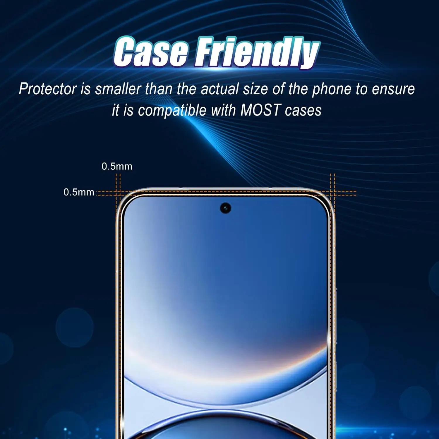 Ultra Tempered Glass Screen Protector - Flat 6.9 Inch, 1-4 Pack