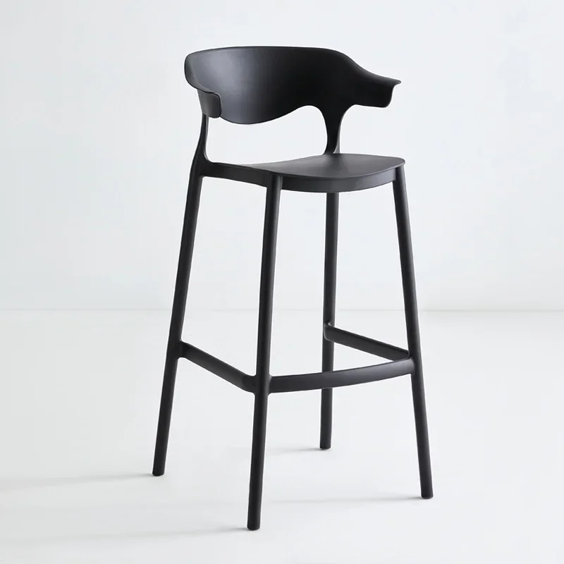 

Reception Kitchen Bar Stool Plastic Counter High Living Room Modern Dining Chairs Island Pink Tabourets De Bar Outdoor Furniture