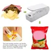 Snacks Packer Hand Press Plastic Packaging Machine 2-speed Adjustable Vacuum Seal Clamps Moisture-proof Preservation Bags Sealer 4
