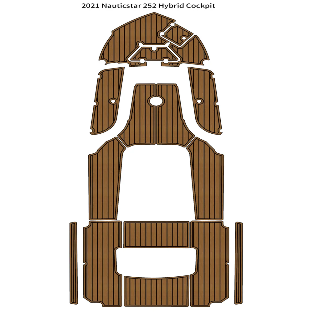 

2021 г., Nauticstar 252, гибридный коврик для кабины, лодки, EVA пена, искусственный Тиковый напольный коврик, SeaDek, маринемат, Gatorstep стиль, самоклеящийся