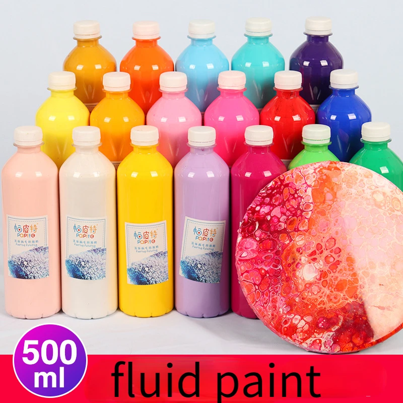 500mlbottleFluidPaintingPaintKidsDIYHandmadeArtDecoration