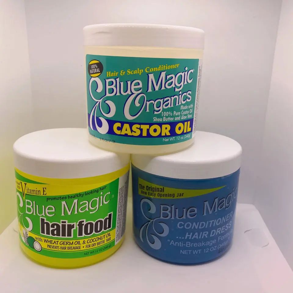 blue magic hair food VitaminE Wheat Germ Castor Oil African