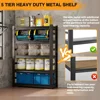 5 Tier Garage Shelving, Storage Shelves Heavy Duty Shelving, Adjustable Metal Shelf Rack and Shelf Units 5